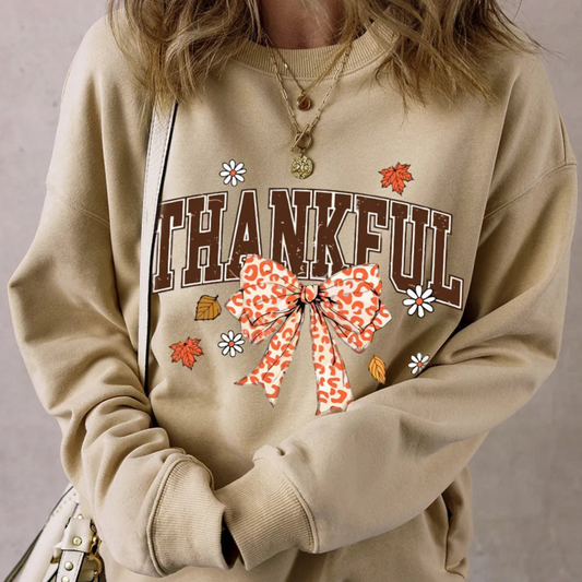 Thankful Bow Sweatshirt