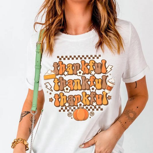 Thankful Retro Fall Tee