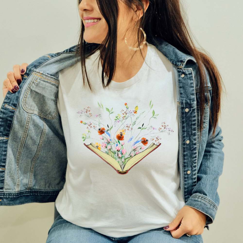 Reading in Bloom Tee