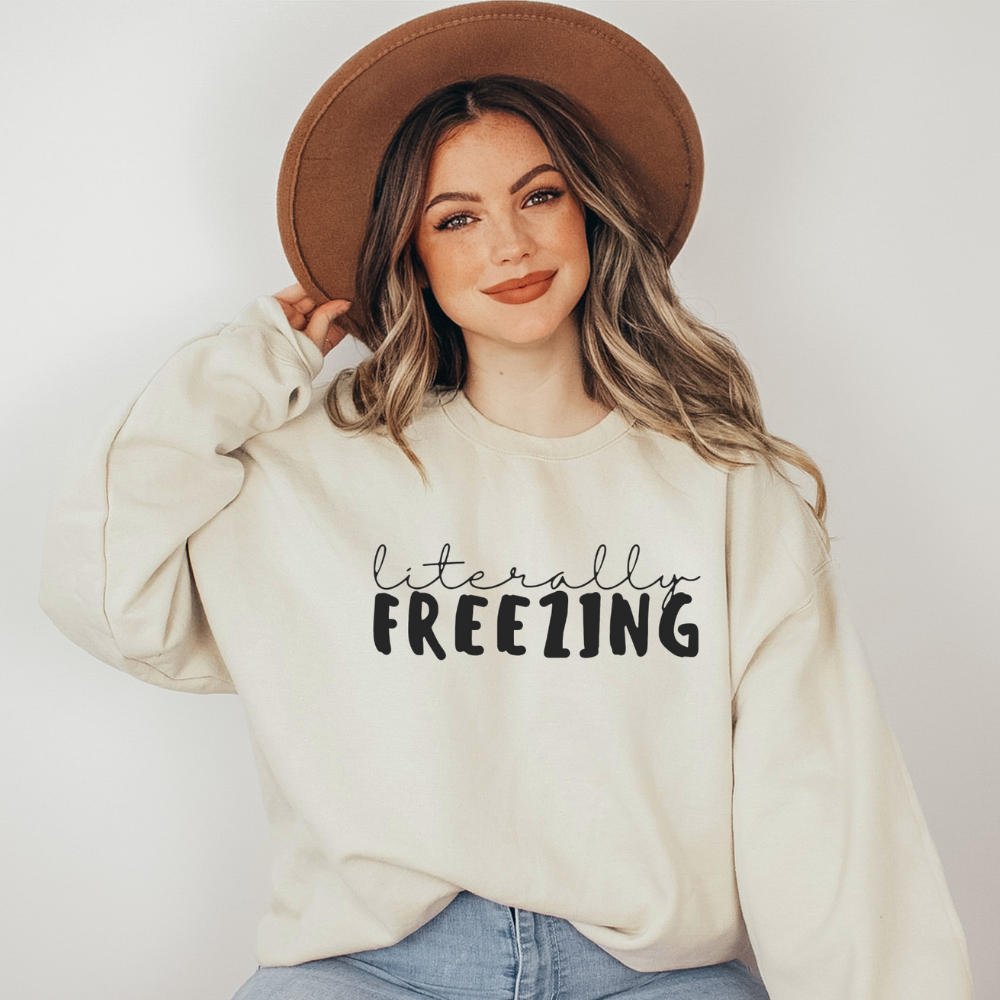 Literally Freezing Unisex Heavy Blend™ Crewneck Sweatshirt