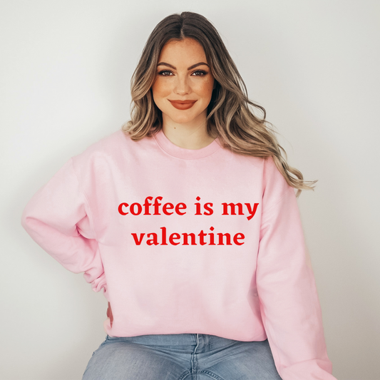 Coffee is My Valentine Unisex Heavy Blend™ Crewneck Sweatshirt