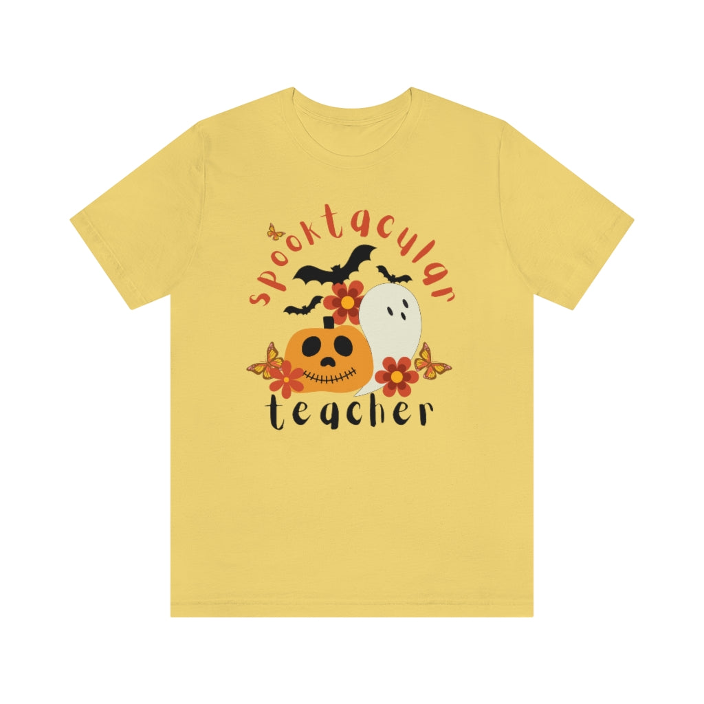 Spooktacular Teacher Unisex Jersey Short Sleeve Tee