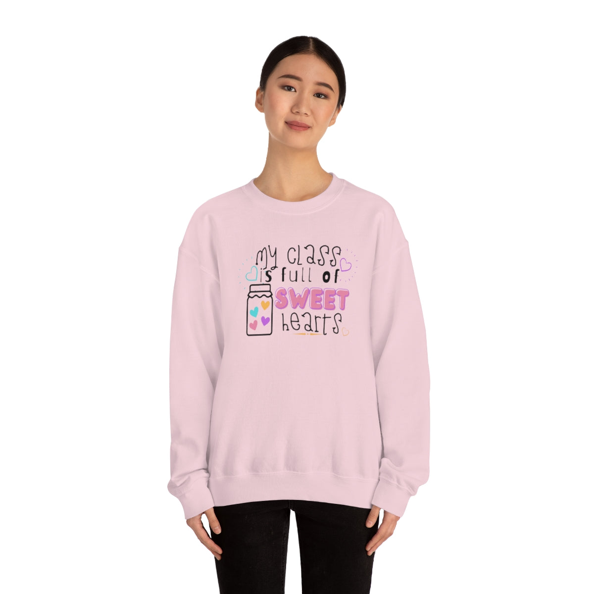 My Class is Full of Sweet Hearts Unisex Heavy Blend™ Crewneck Sweatshirt