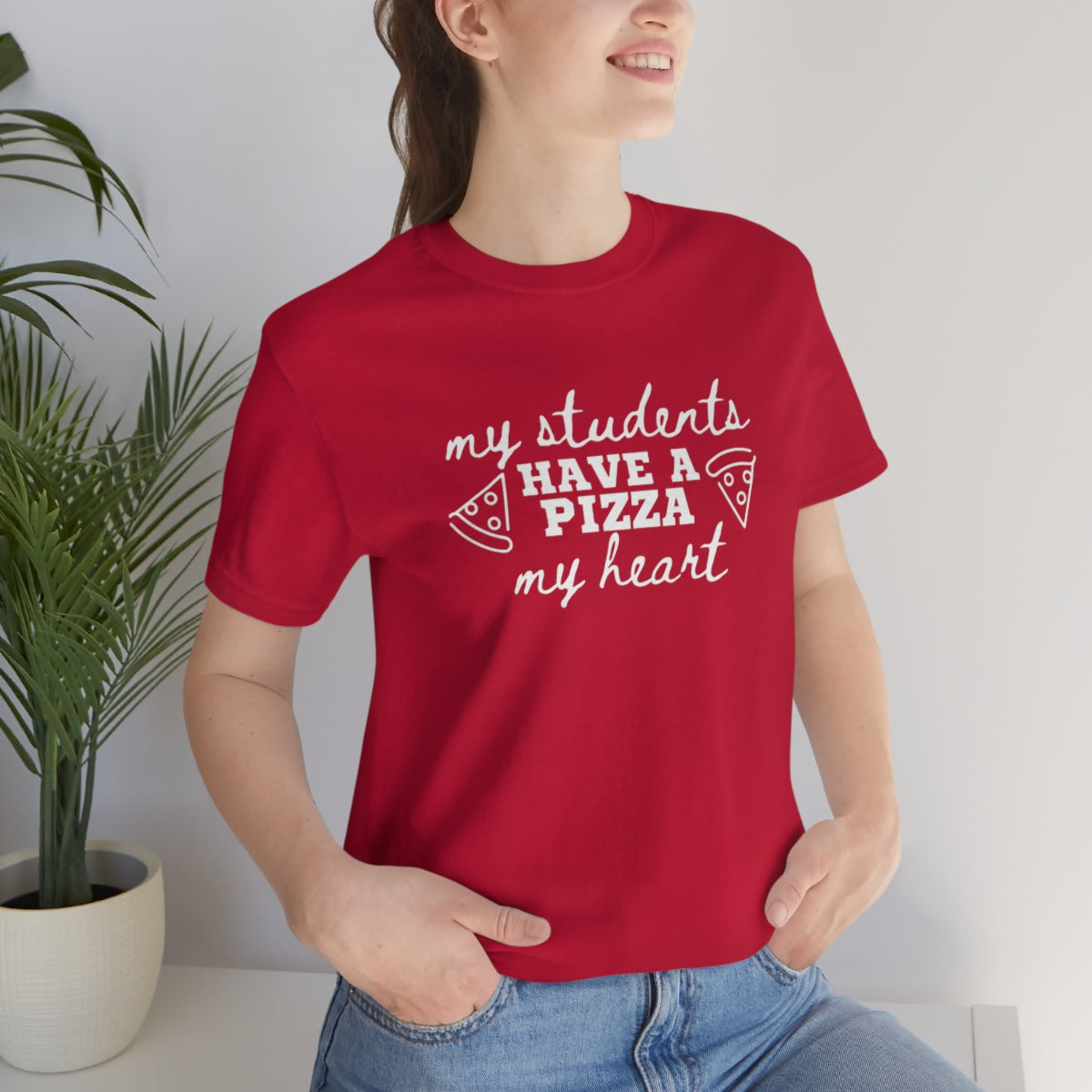 My Students Have a Pizza My Heart Unisex Jersey Short Sleeve Tee