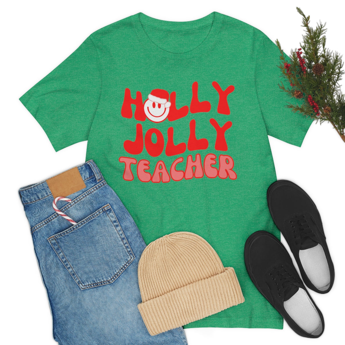 Holly Jolly Teacher Tee