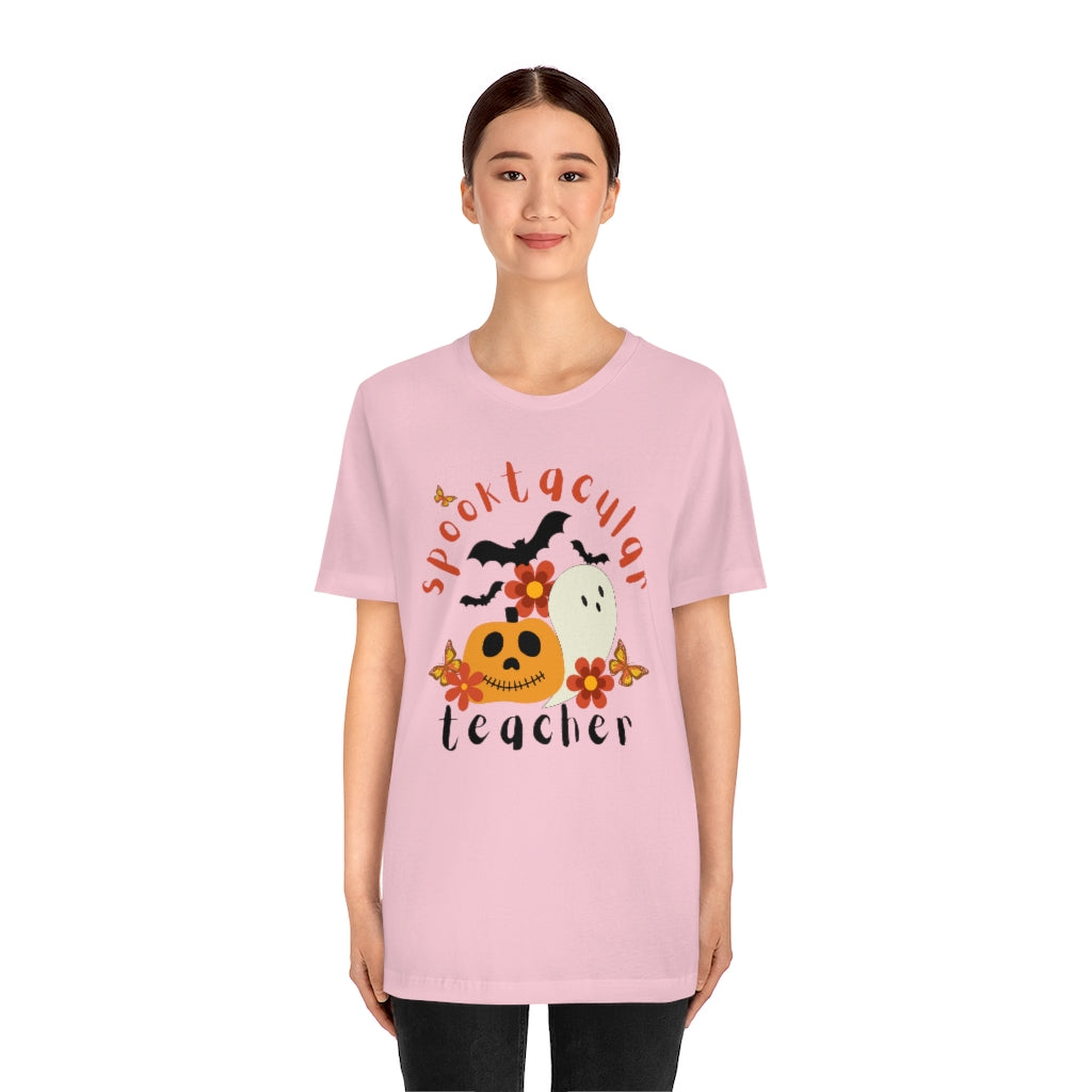 Spooktacular Teacher Unisex Jersey Short Sleeve Tee