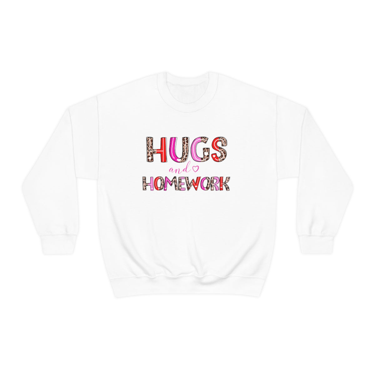 Hugs and Homework Unisex Heavy Blend™ Crewneck Sweatshirt