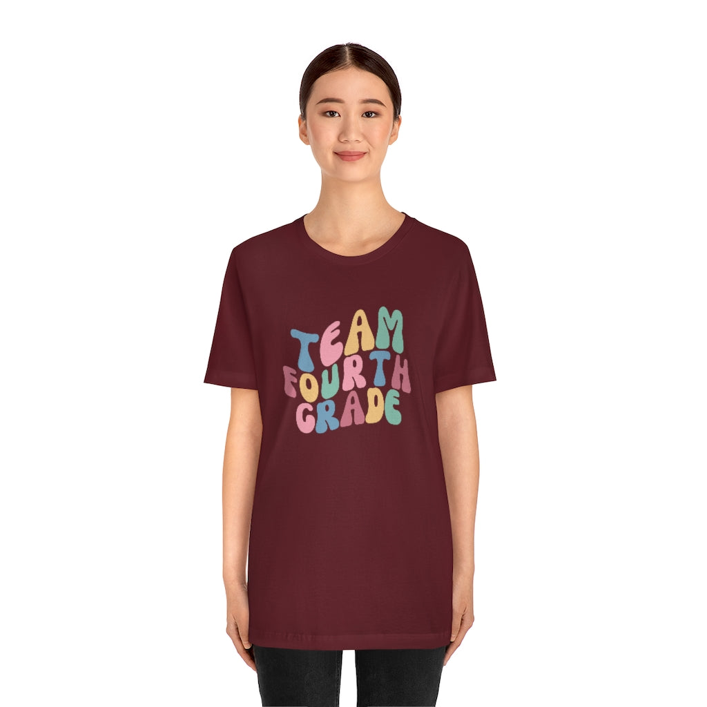 Team Fourth Grade Unisex Jersey Short Sleeve Tee