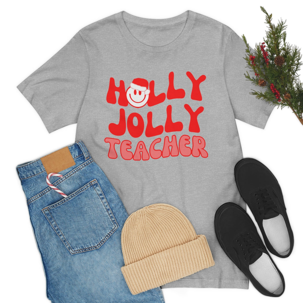 Holly Jolly Teacher Tee