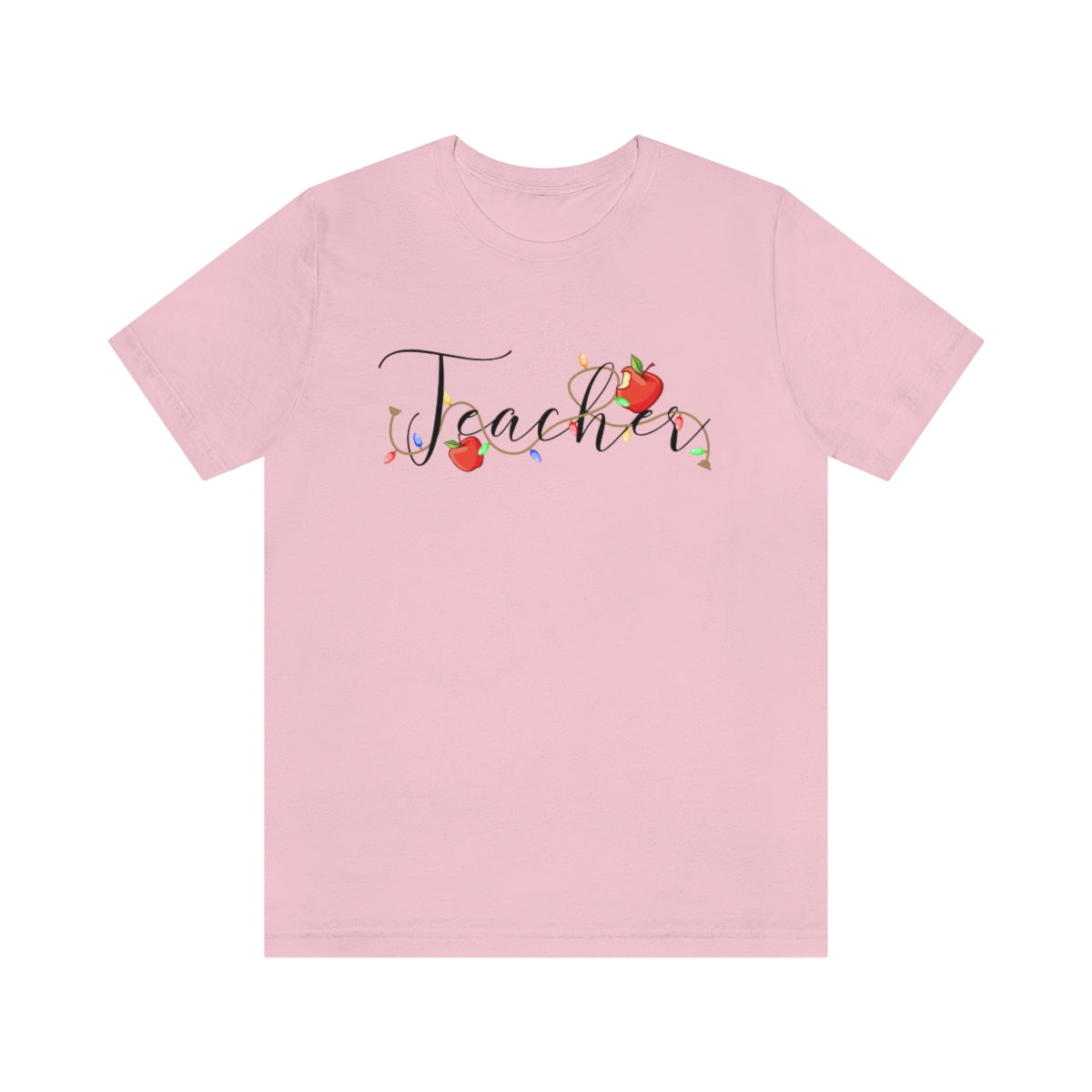 Holiday Lights Teacher Unisex Jersey Short Sleeve Tee