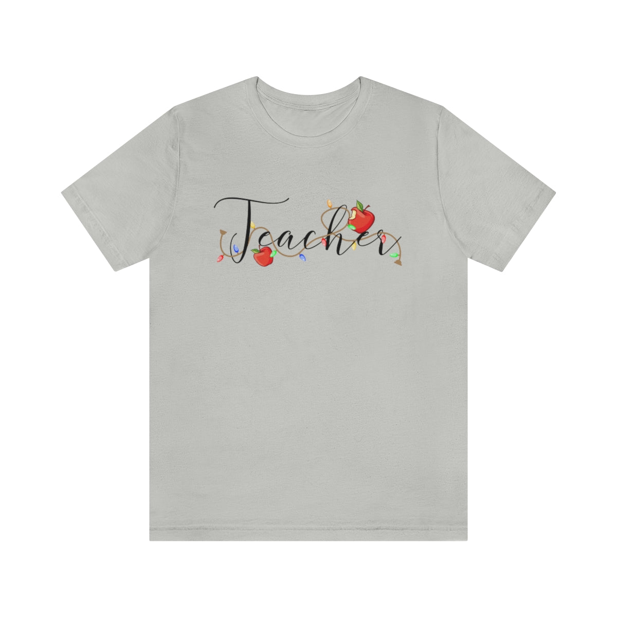 Holiday Lights Teacher Unisex Jersey Short Sleeve Tee