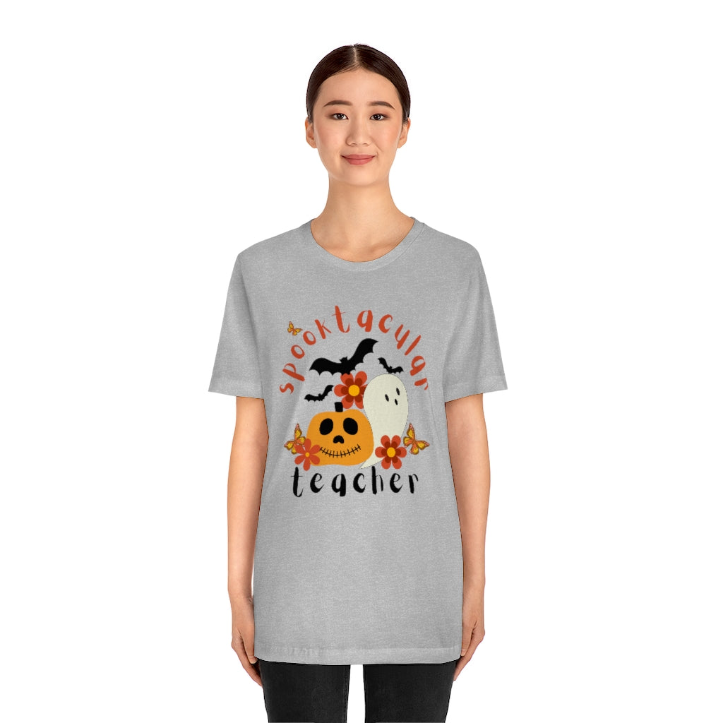 Spooktacular Teacher Unisex Jersey Short Sleeve Tee