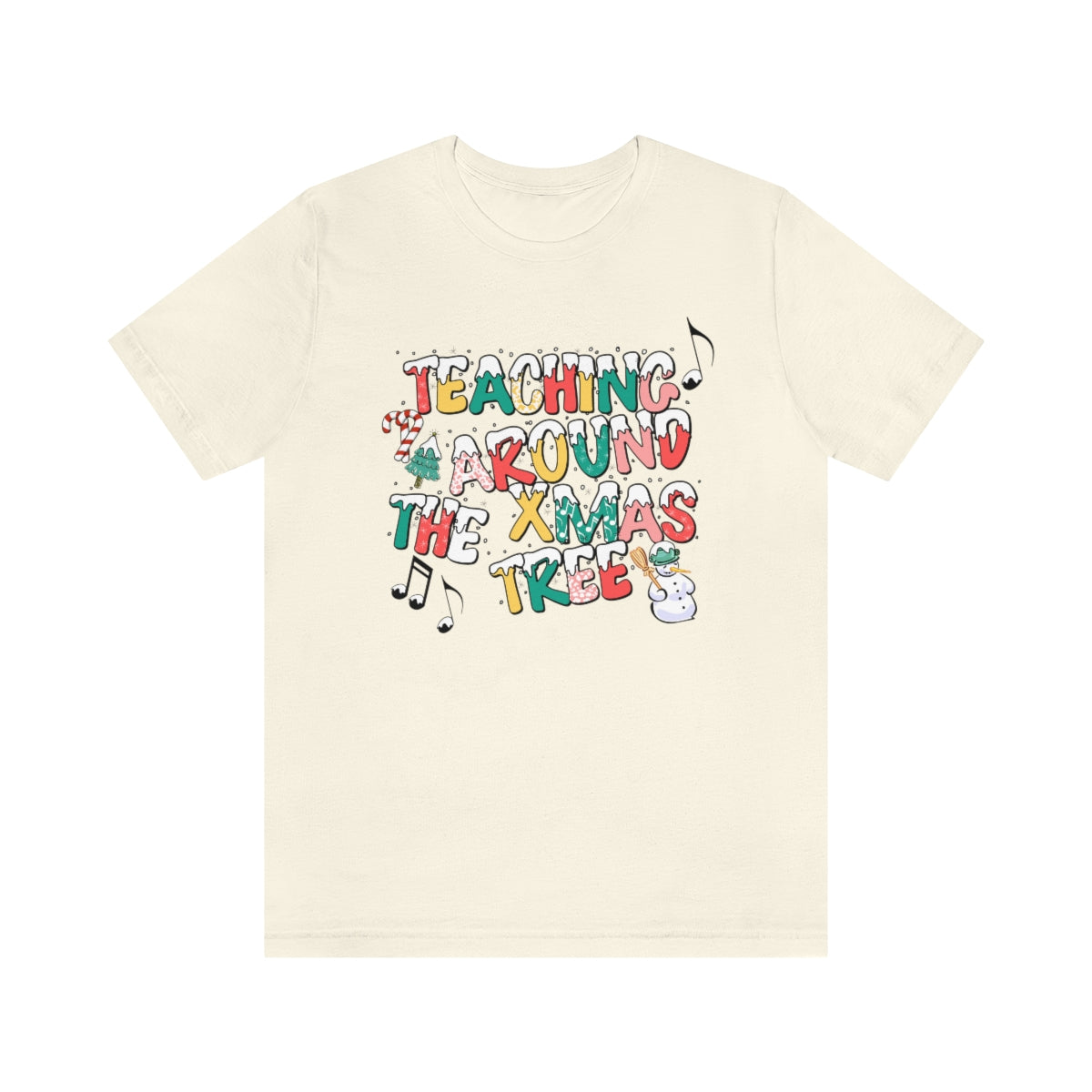 Teaching Around the Xmas Tree Unisex Jersey Short Sleeve Tee