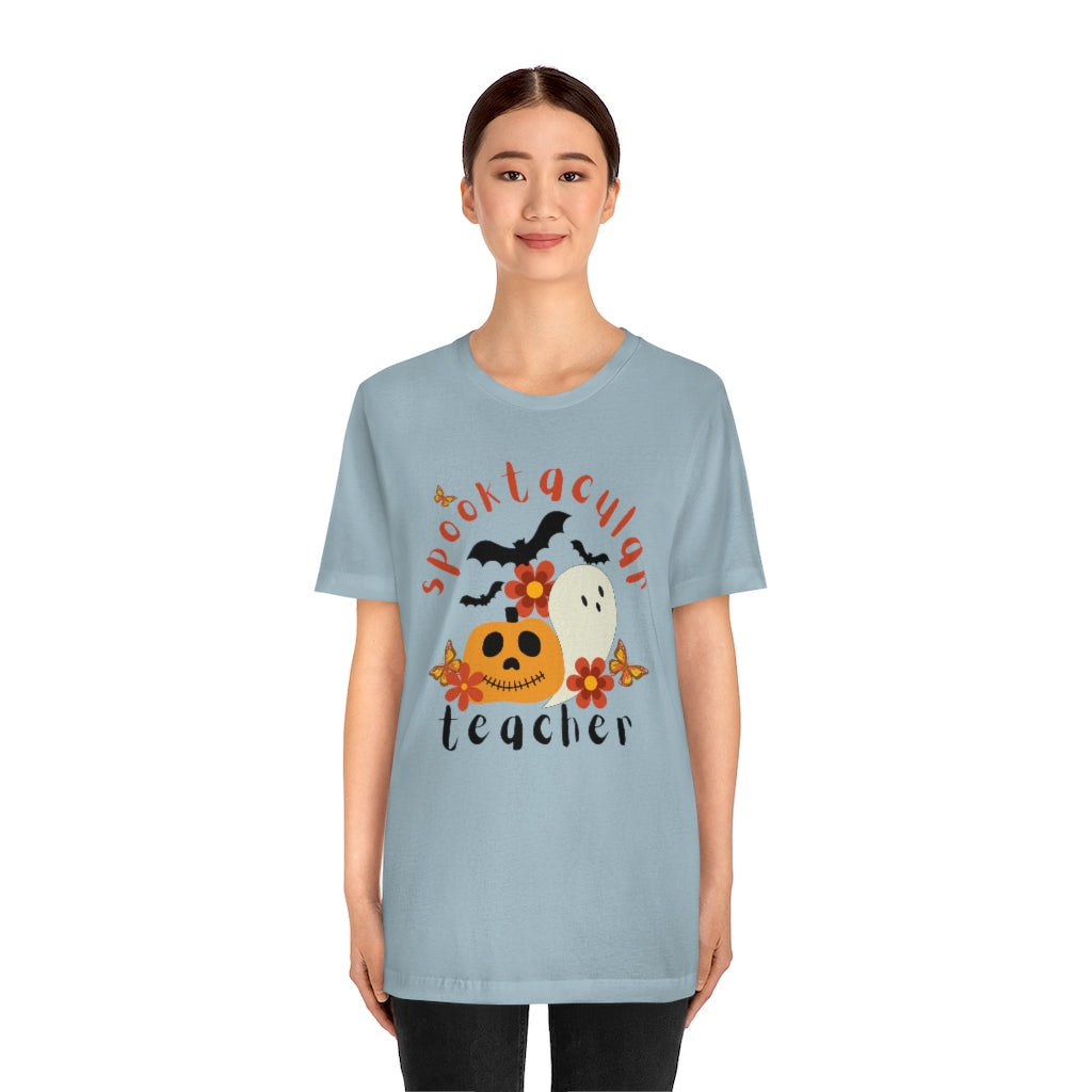 Spooktacular Teacher Unisex Jersey Short Sleeve Tee