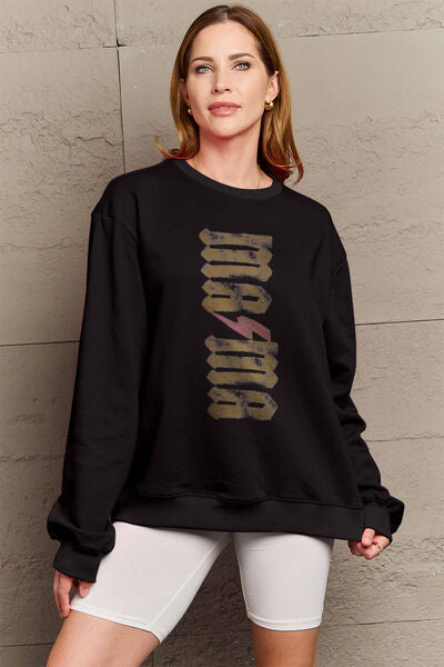 Mama Vertical Lightning Bolt Crewneck