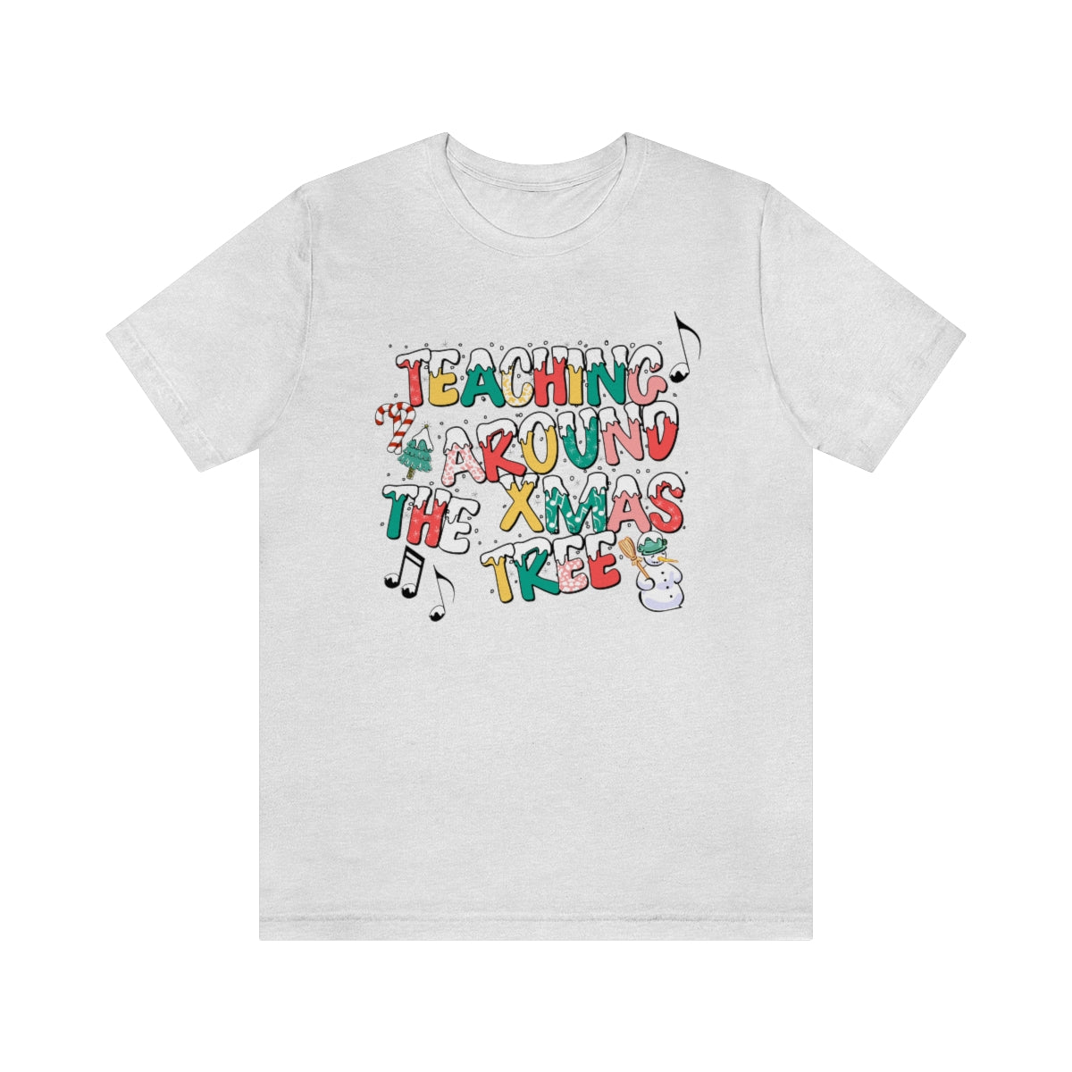 Teaching Around the Xmas Tree Unisex Jersey Short Sleeve Tee