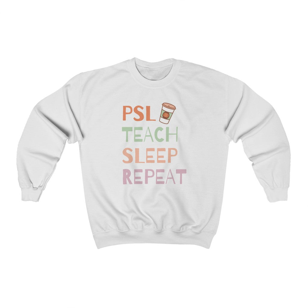 PSL Teach Sleep Repeat Unisex Heavy Blend™ Crewneck Sweatshirt