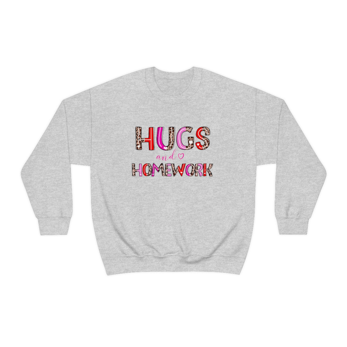 Hugs and Homework Unisex Heavy Blend™ Crewneck Sweatshirt