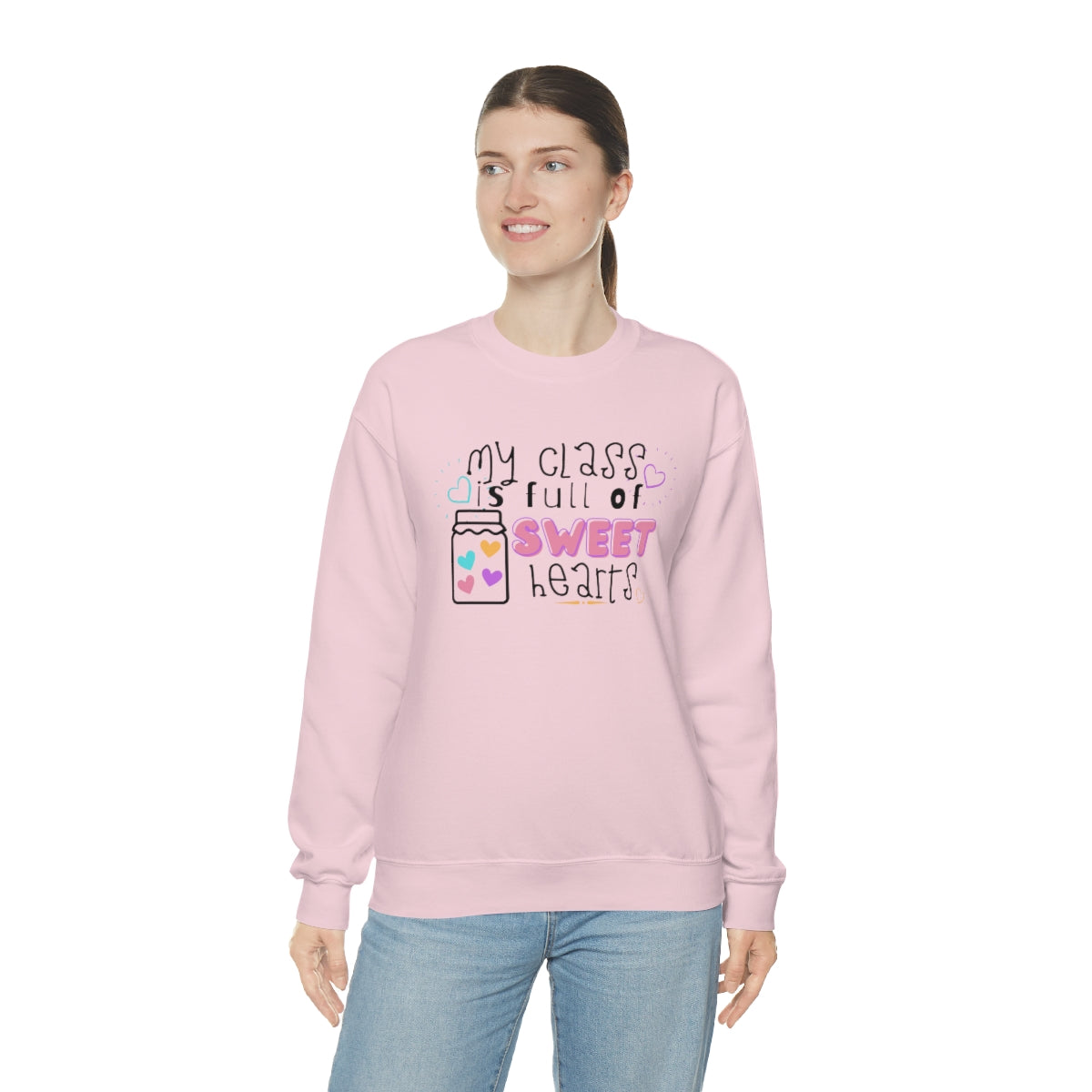 My Class is Full of Sweet Hearts Unisex Heavy Blend™ Crewneck Sweatshirt