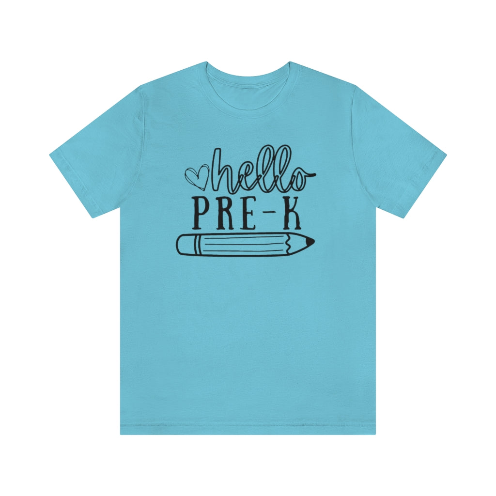 Hello Pre-K Unisex Jersey Short Sleeve Tee