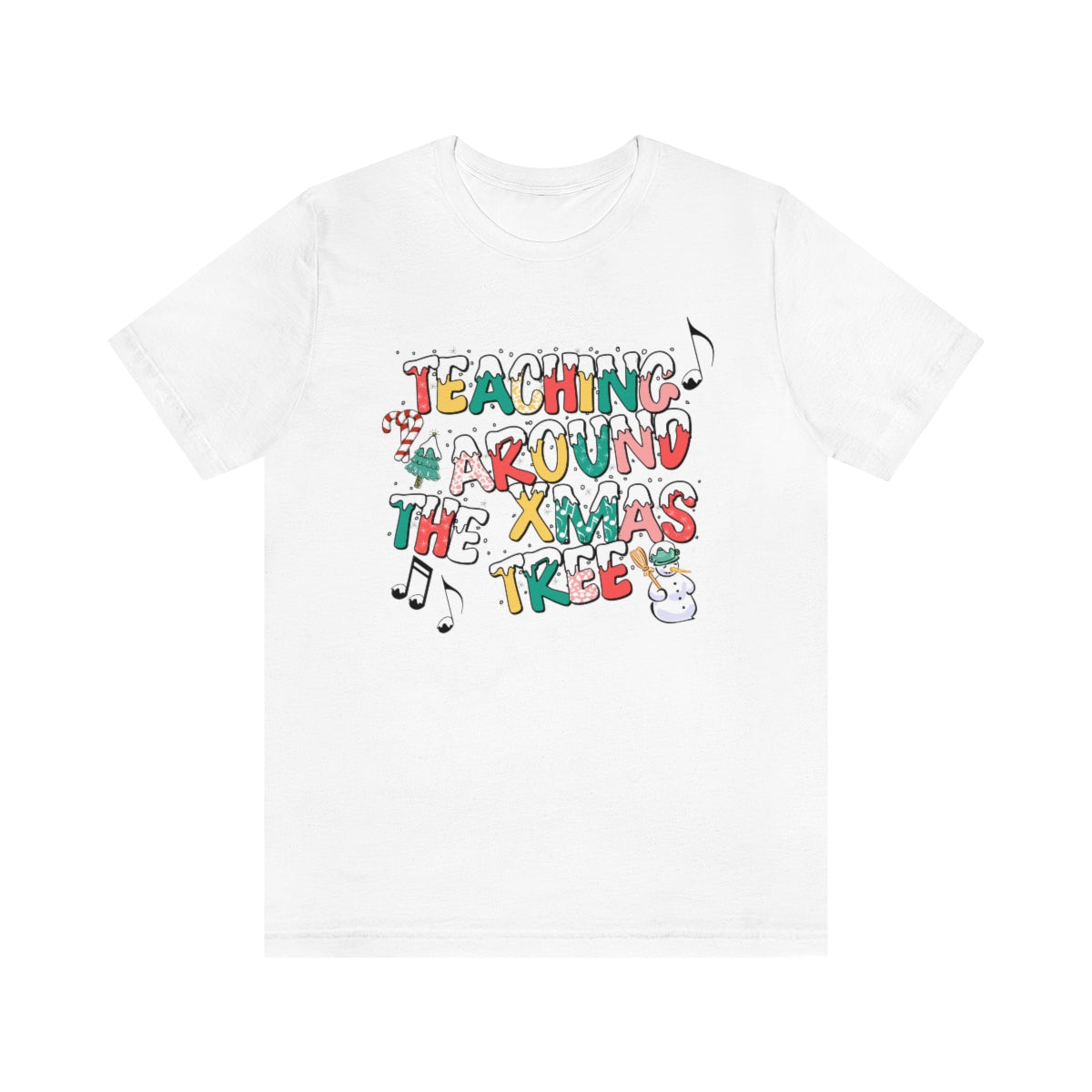 Teaching Around the Xmas Tree Unisex Jersey Short Sleeve Tee