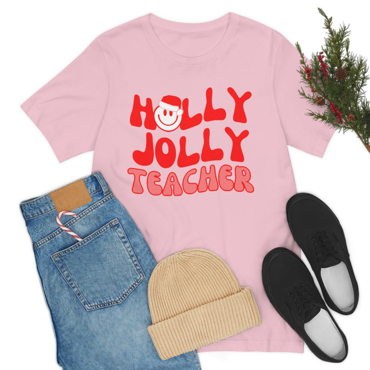 Holly Jolly Teacher Tee