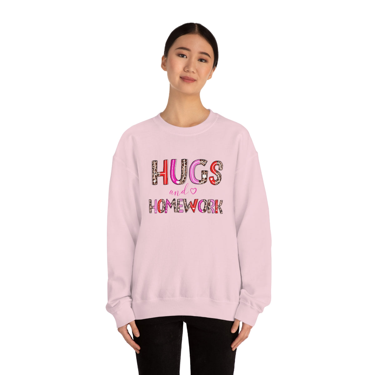 Hugs and Homework Unisex Heavy Blend™ Crewneck Sweatshirt