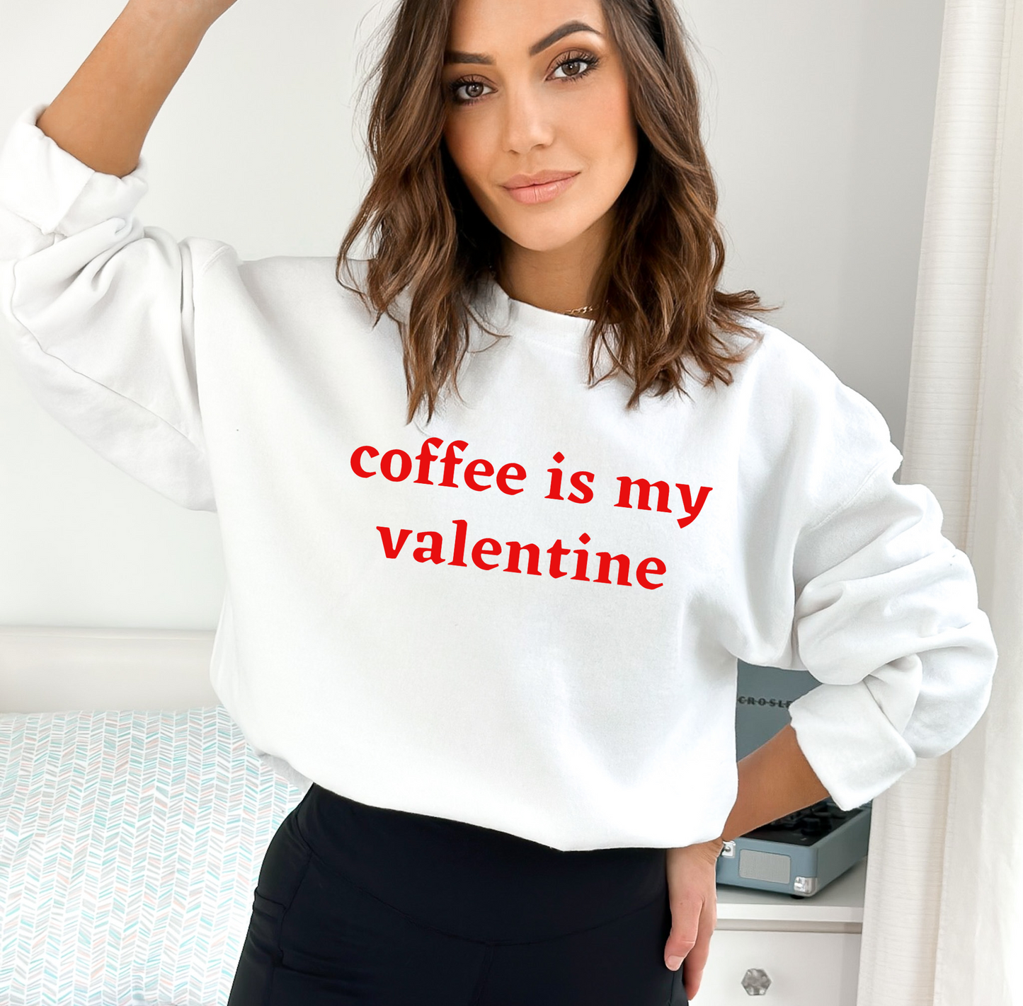 Coffee is My Valentine Unisex Heavy Blend™ Crewneck Sweatshirt