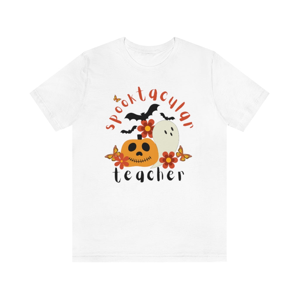 Spooktacular Teacher Unisex Jersey Short Sleeve Tee