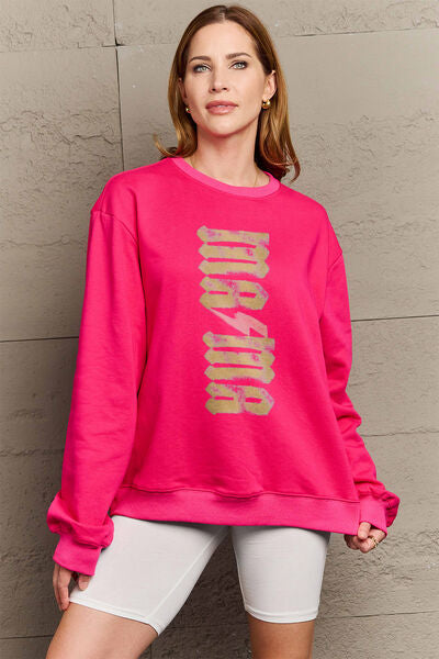 Mama Vertical Lightning Bolt Crewneck