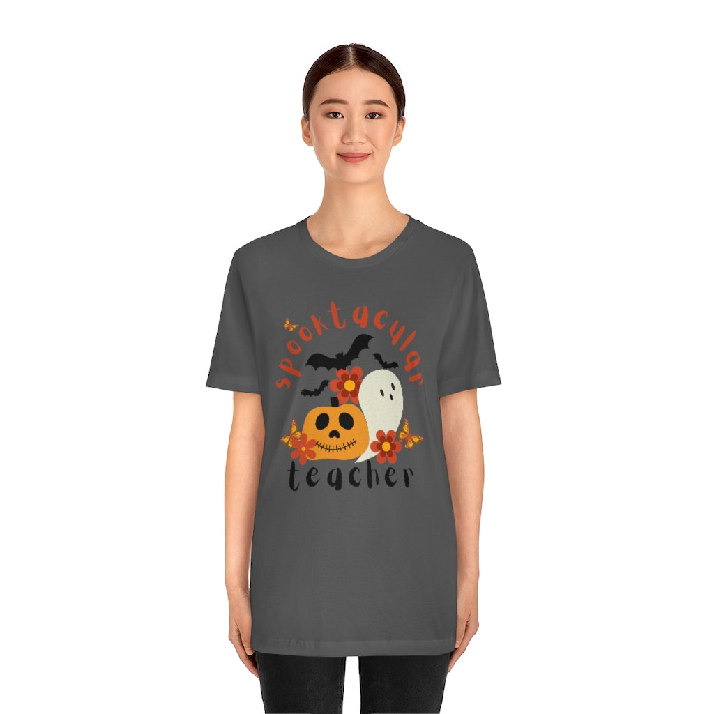 Spooktacular Teacher Unisex Jersey Short Sleeve Tee