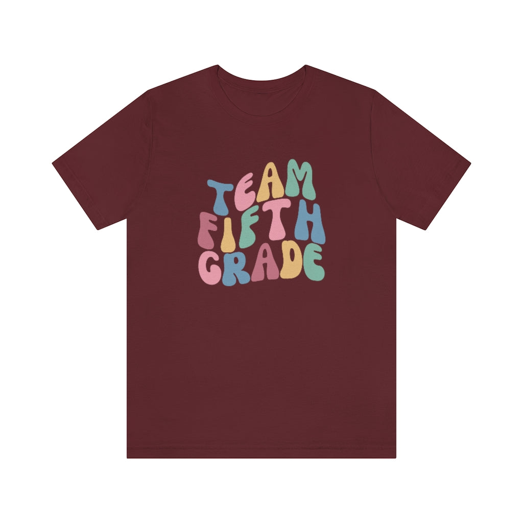 Team Fifth Grade Unisex Jersey Short Sleeve Tee