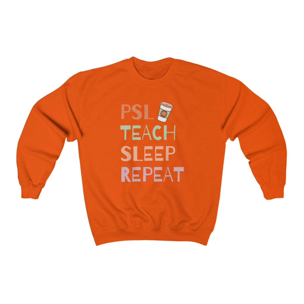 PSL Teach Sleep Repeat Unisex Heavy Blend™ Crewneck Sweatshirt