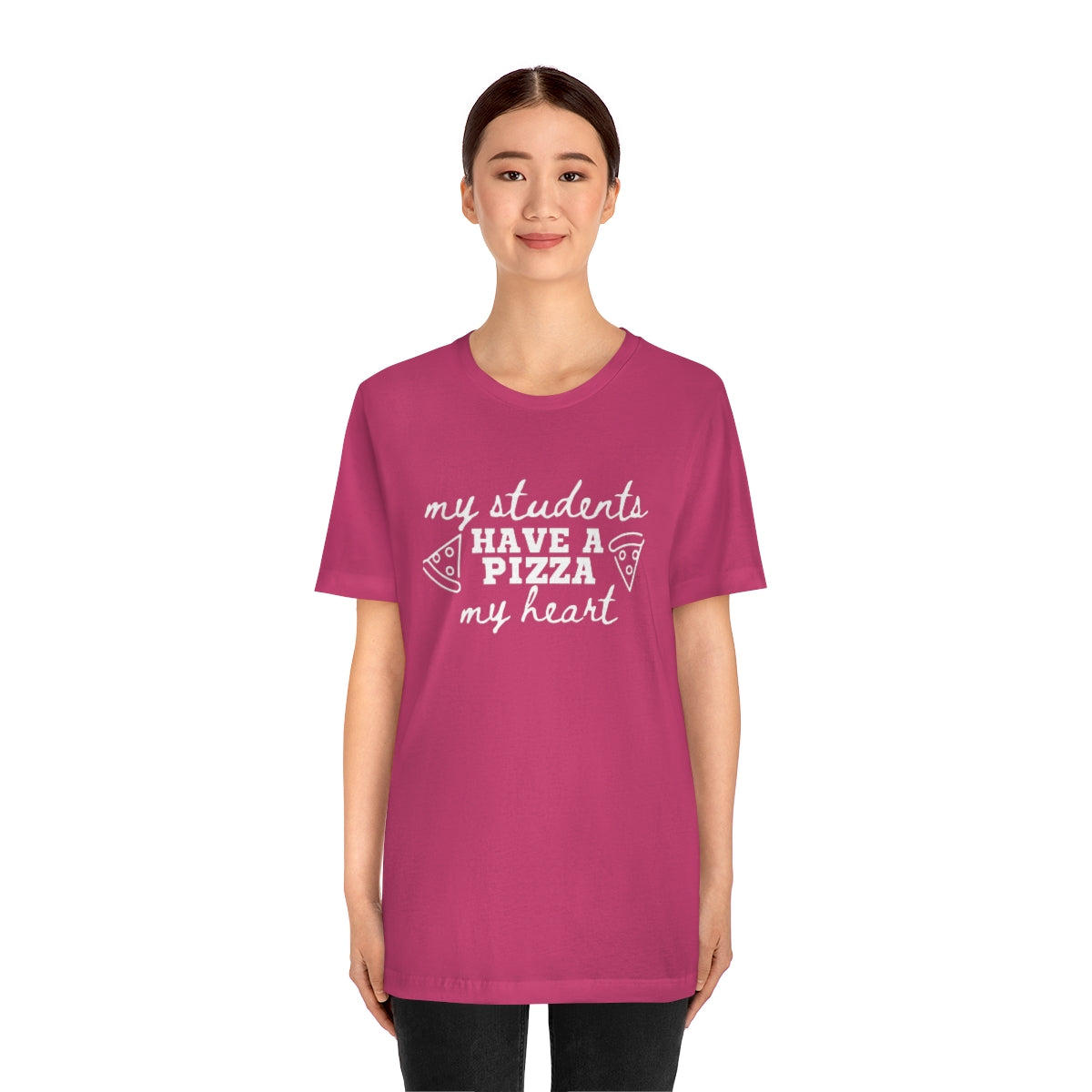 My Students Have a Pizza My Heart Unisex Jersey Short Sleeve Tee