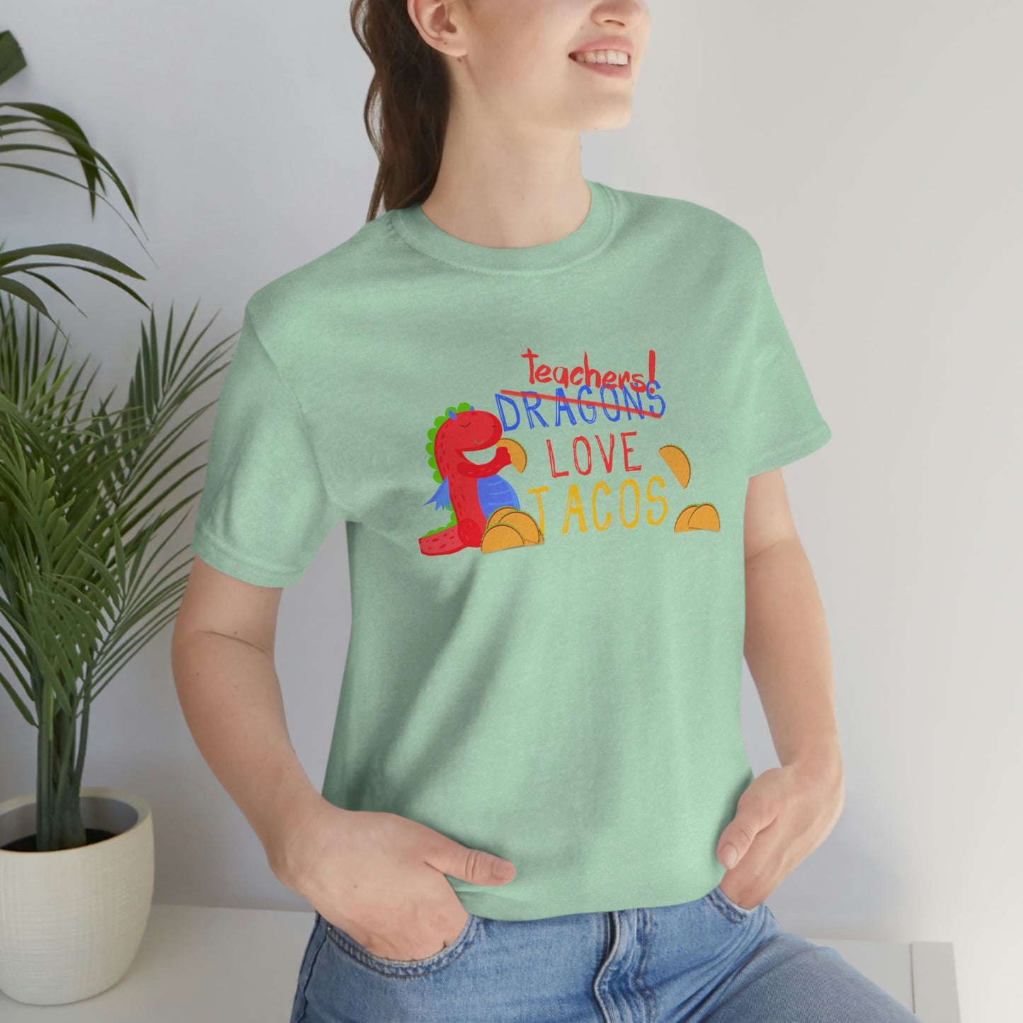 Teachers Love Tacos Unisex Jersey Short Sleeve Tee