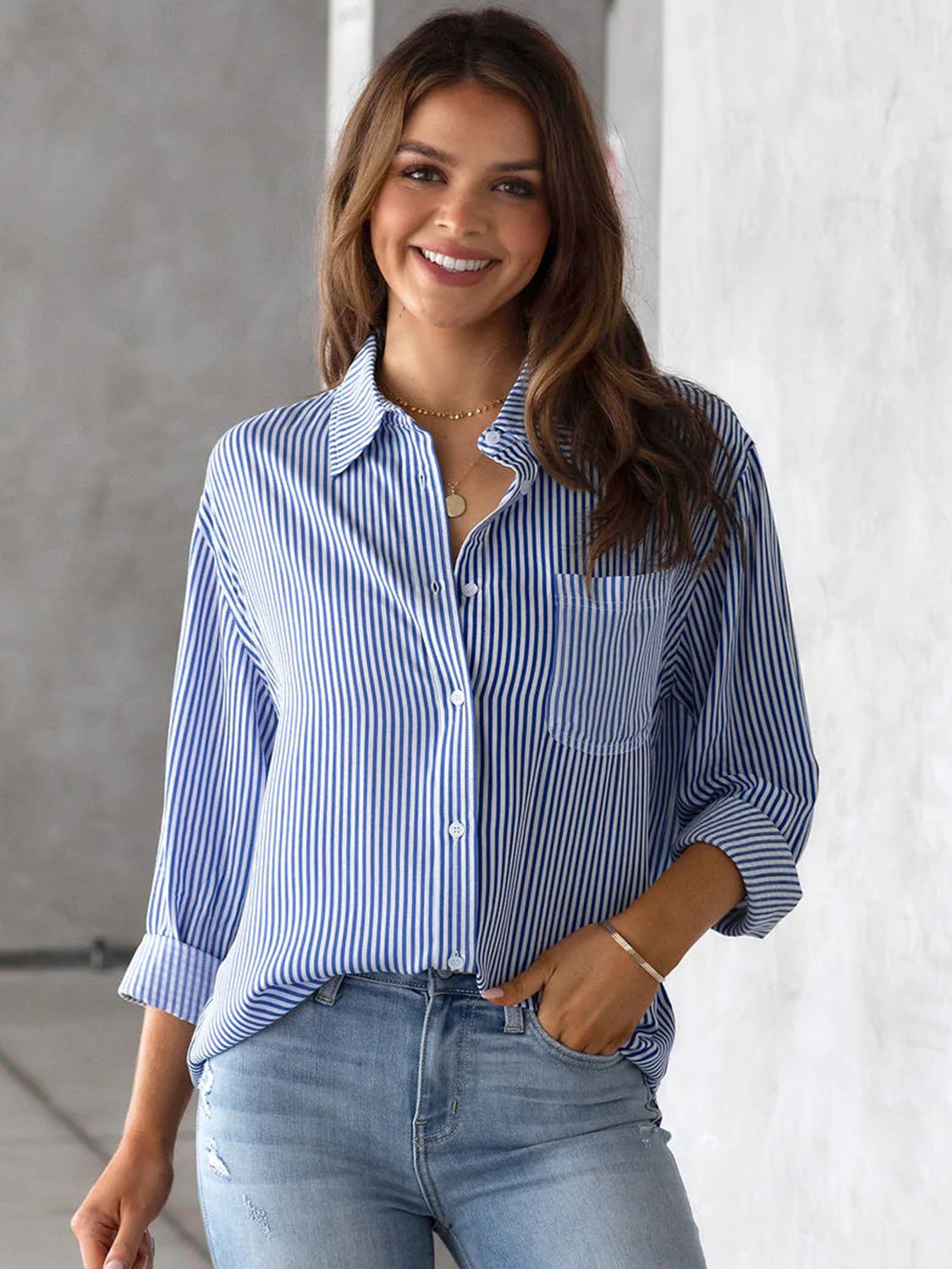 Lighthouse Stripe Button-down