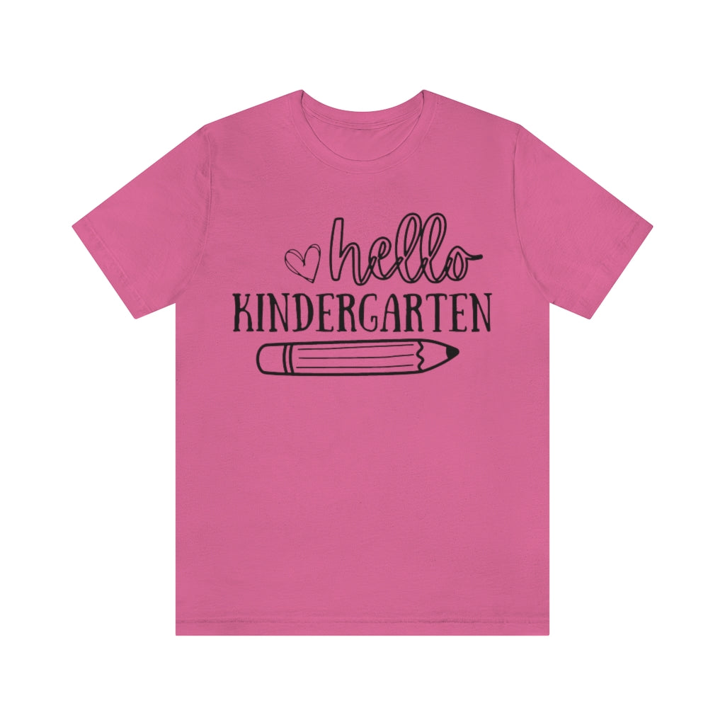 Hello Kindergarten Unisex Jersey Short Sleeve Tee