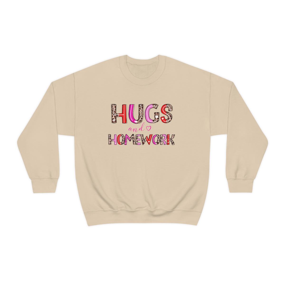 Hugs and Homework Unisex Heavy Blend™ Crewneck Sweatshirt