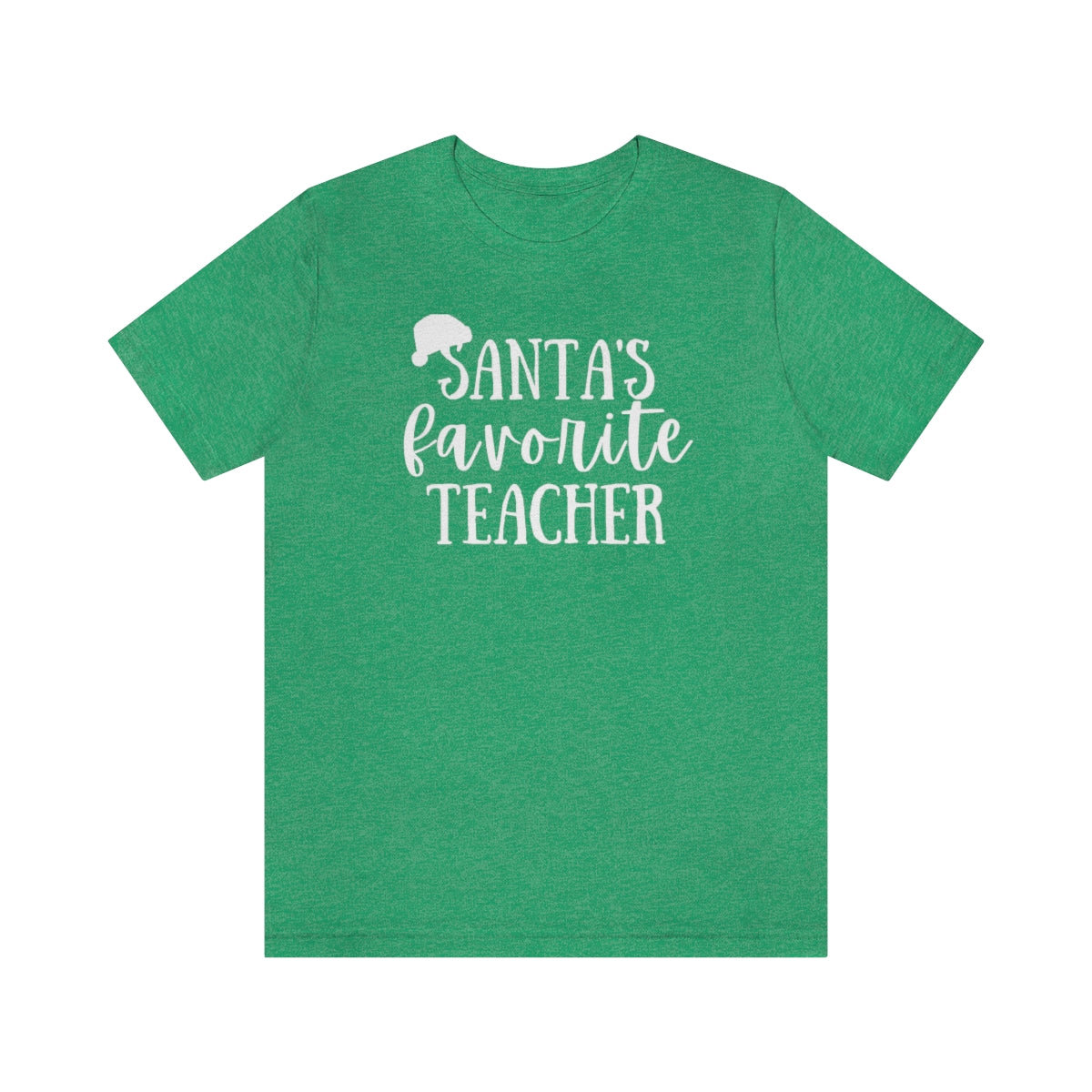 Santa's Favorite Teacher Unisex Jersey Short Sleeve Tee