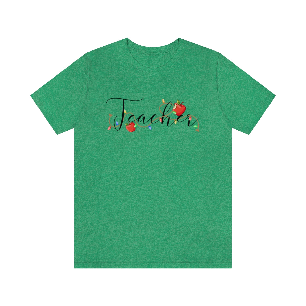 Holiday Lights Teacher Unisex Jersey Short Sleeve Tee